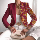 Chic Printed Blazer Jacket for Stylish Outings