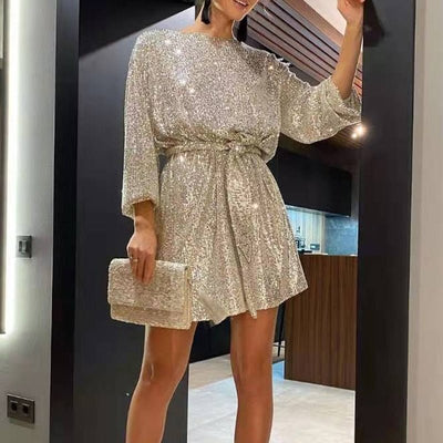 Chic Loose Mini Dress for Night Out