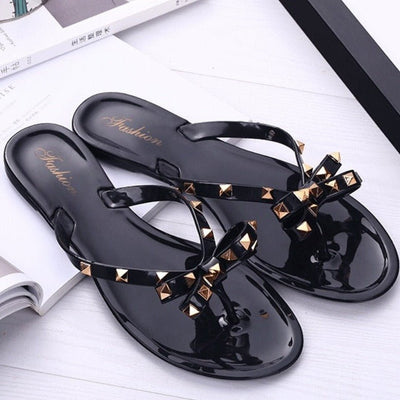 Stylish Studded Bow Knot Sandals