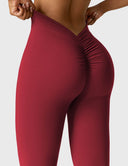 Chic V-Neck Flared Leggings Collection