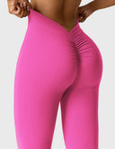 Chic V-Neck Flared Leggings Collection