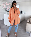 Pastel Orange Musselin Blouse for Every Occasion