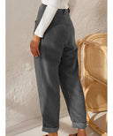 Chic Straight Corduroy Trousers for Everyday Wear